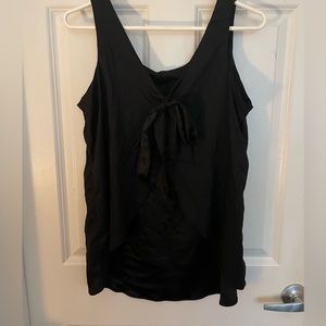 Open Back Black Tank